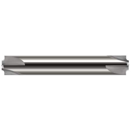 Corner Rounding End Mill - 4 Flute - Unflared, 0.0100, Shank Dia.: 3/8